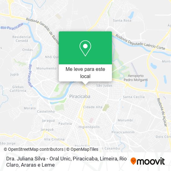 Dra. Juliana Silva - Oral Unic mapa