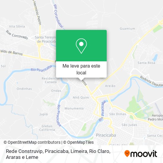 Rede Construvip mapa