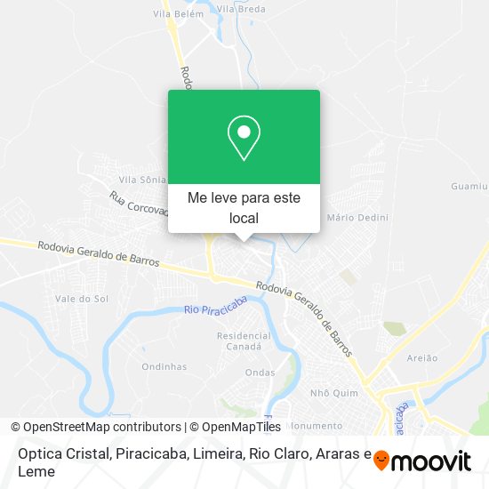 Optica Cristal mapa