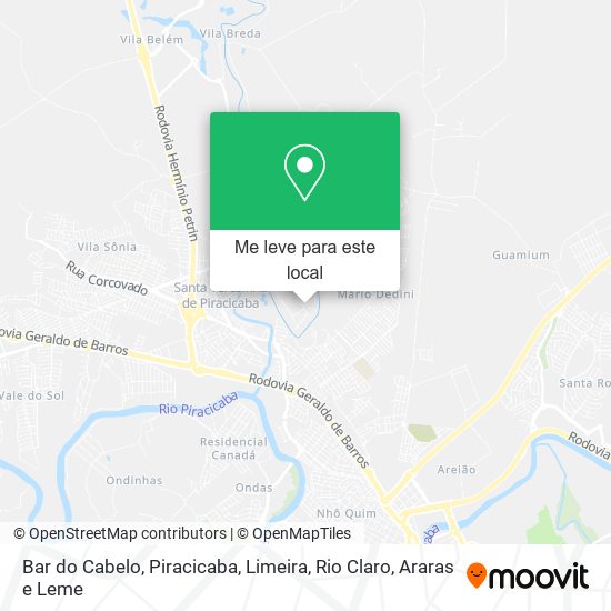 Bar do Cabelo mapa