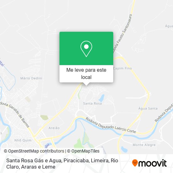 Santa Rosa Gás e Agua mapa