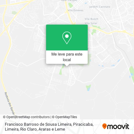 Francisco Barroso de Sousa Limeira mapa