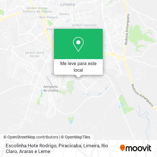 Escolinha Hote Rodrigo mapa