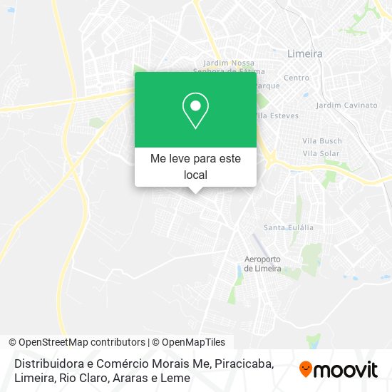 Distribuidora e Comércio Morais Me mapa