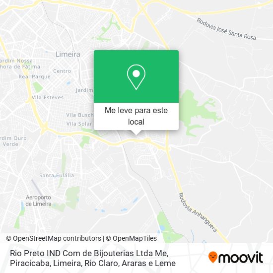 Rio Preto IND Com de Bijouterias Ltda Me mapa