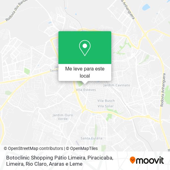 Botoclinic Shopping Pátio Limeira mapa