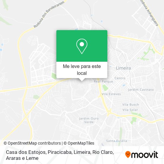 Casa dos Estojos mapa