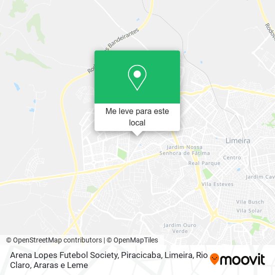 Arena Lopes Futebol Society mapa