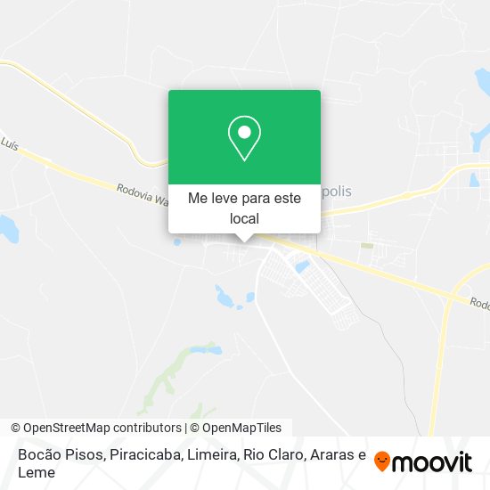 Bocão Pisos mapa