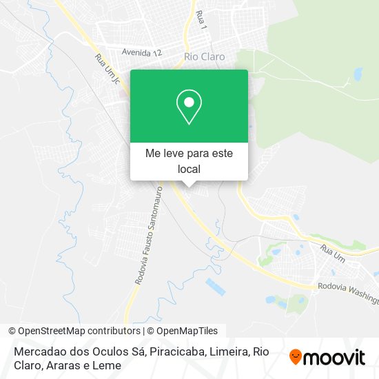 Mercadao dos Oculos Sá mapa