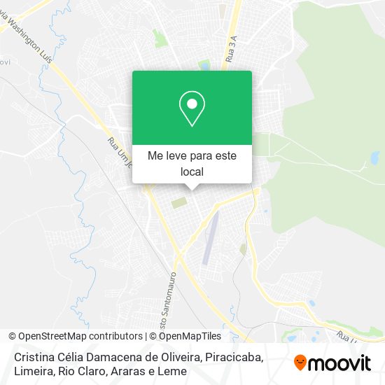Cristina Célia Damacena de Oliveira mapa