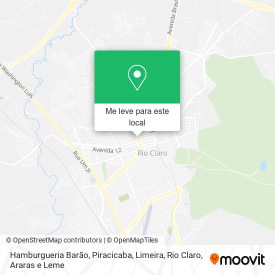 Hamburgueria Barão mapa