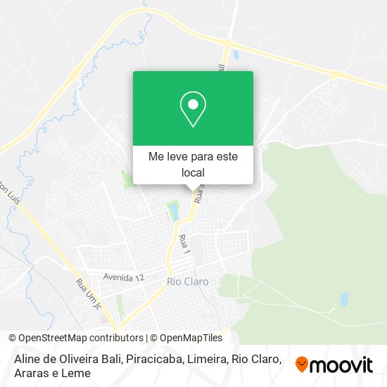 Aline de Oliveira Bali mapa