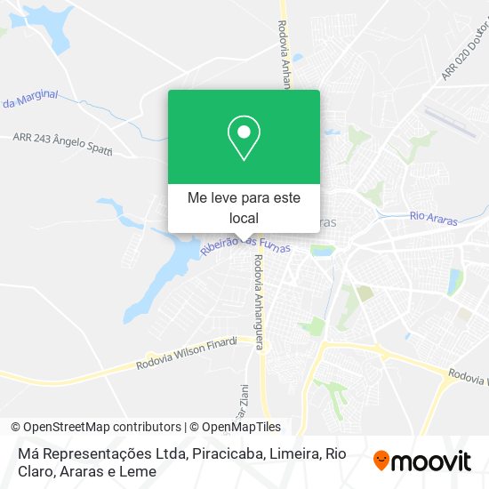Má Representações Ltda mapa