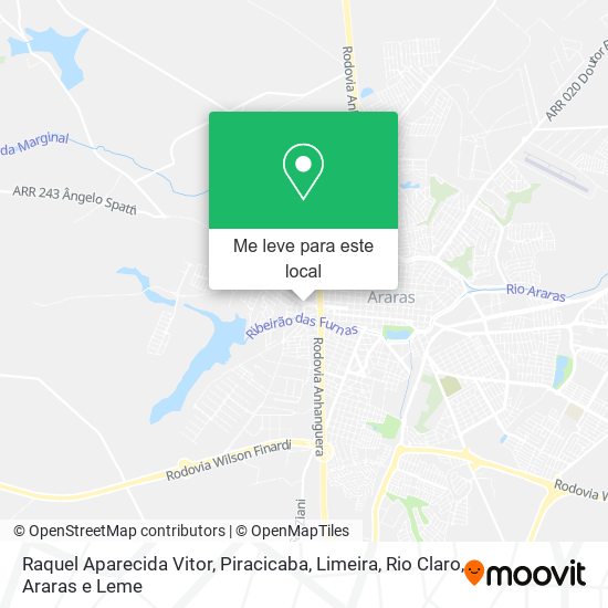 Raquel Aparecida Vitor mapa