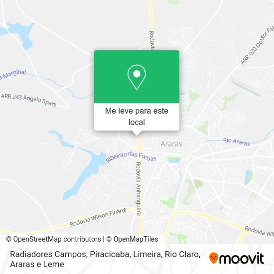 Radiadores Campos mapa