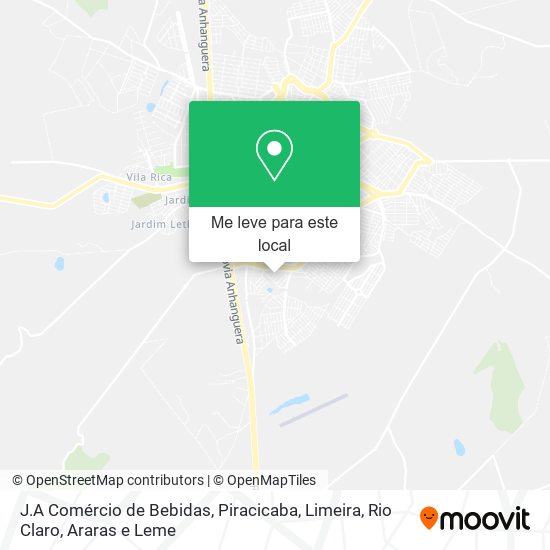 J.A Comércio de Bebidas mapa