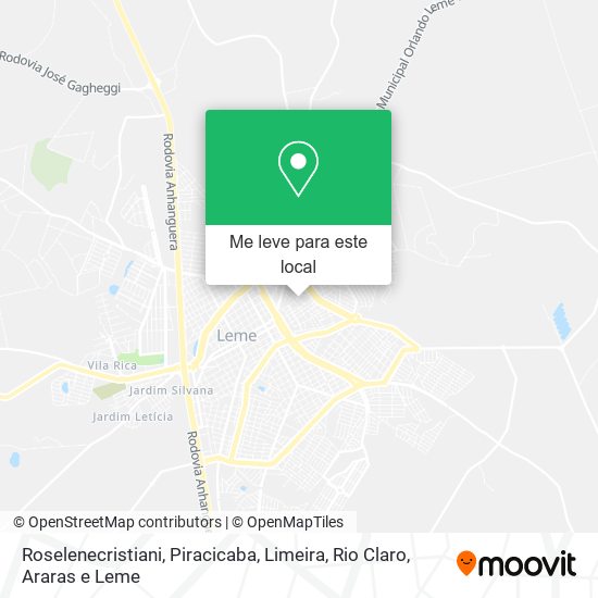 Roselenecristiani mapa