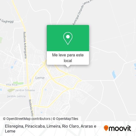 Elisregina mapa