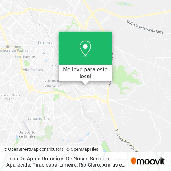 Casa De Apoio Romeiros De Nossa Senhora Aparecida mapa