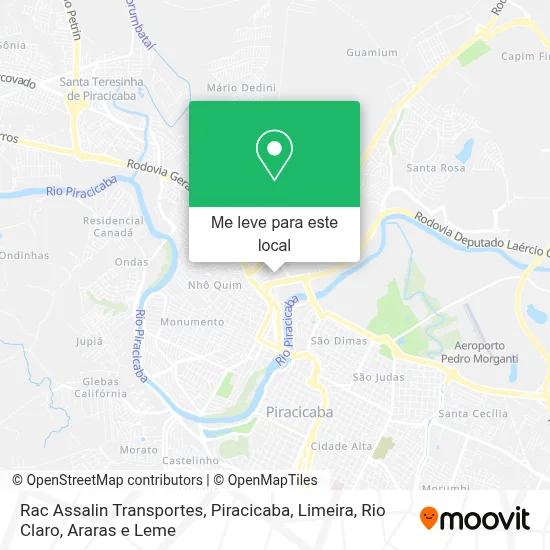 Rac Assalin Transportes mapa