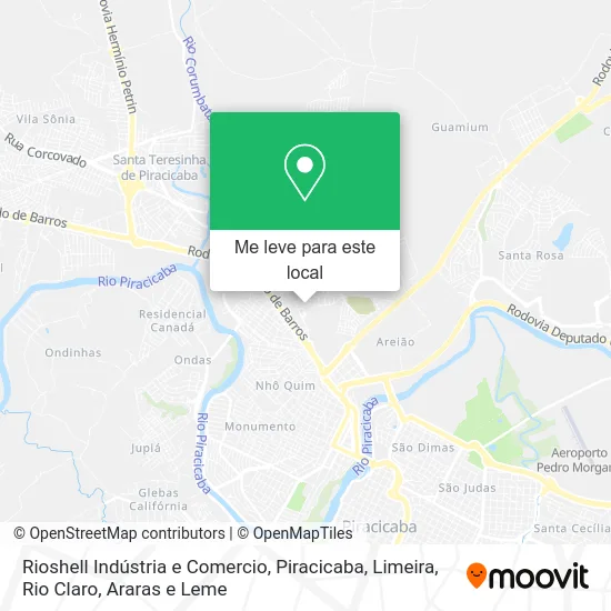 Rioshell Indústria e Comercio mapa