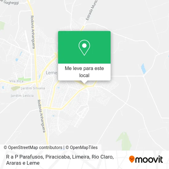 R a P Parafusos mapa