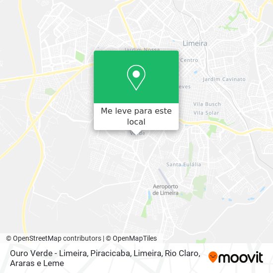 Ouro Verde - Limeira mapa