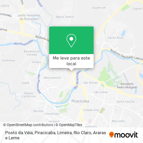 Posto da Véia mapa