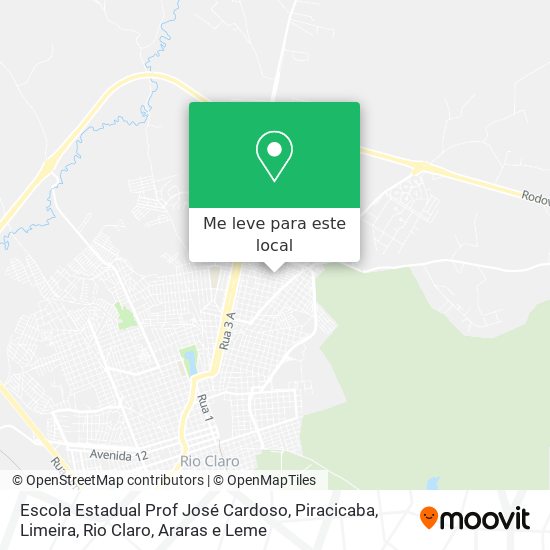 Escola Estadual Prof José Cardoso mapa