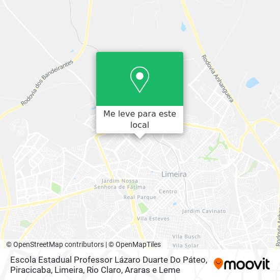 Escola Estadual Professor Lázaro Duarte Do Páteo mapa