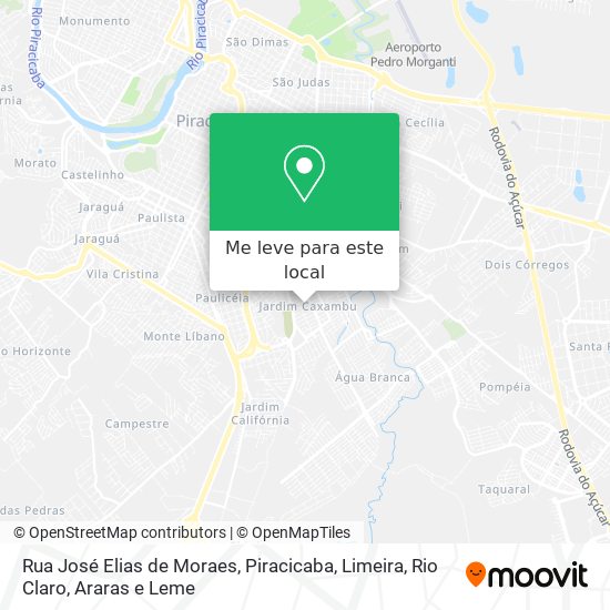 Rua José Elias de Moraes mapa