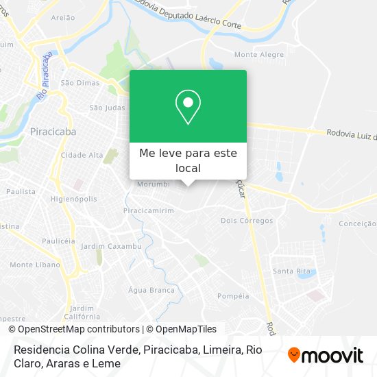 Residencia Colina Verde mapa