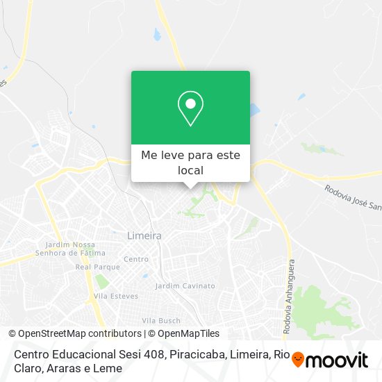 Centro Educacional Sesi 408 mapa