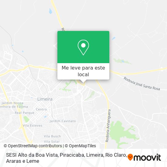SESI Alto da Boa Vista mapa