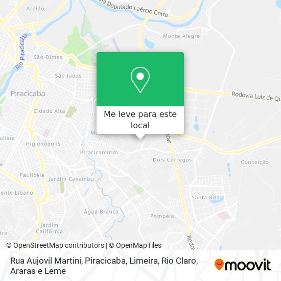 Rua Aujovil Martini mapa