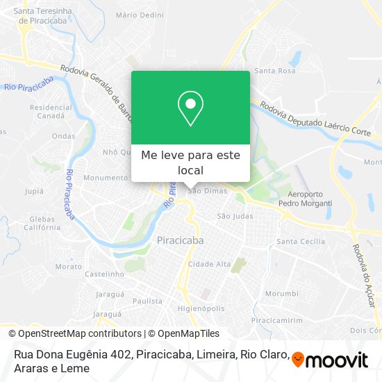 Rua Dona Eugênia 402 mapa