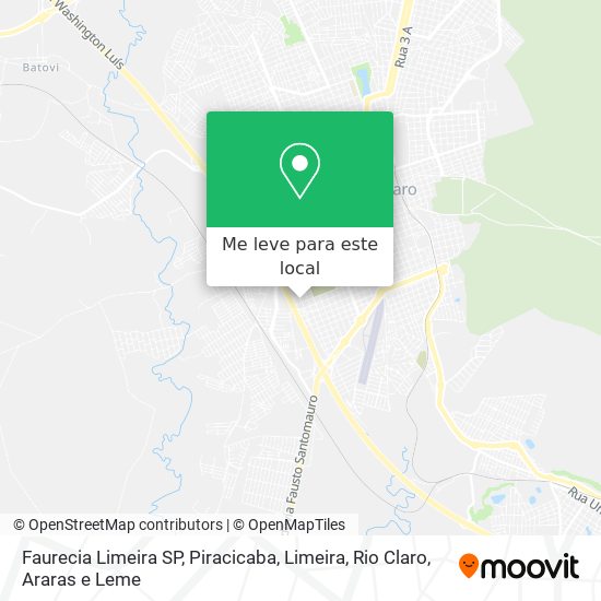 Faurecia Limeira SP mapa