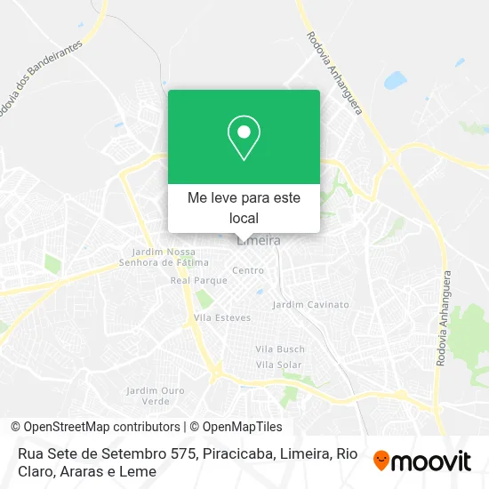 Rua Sete de Setembro 575 mapa