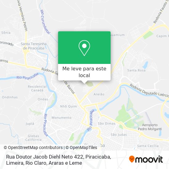 Rua Doutor Jacob Diehl Neto 422 mapa