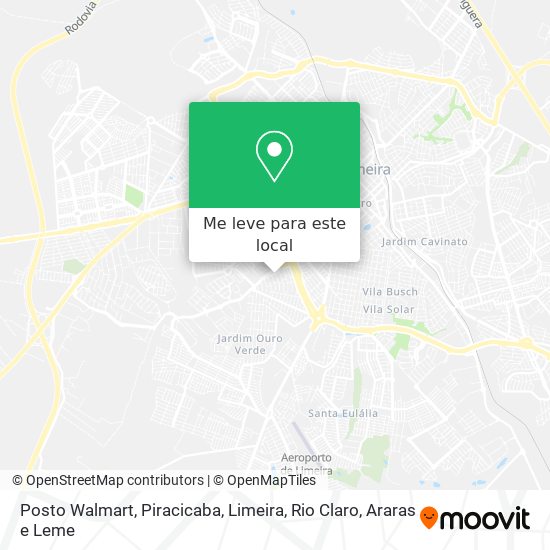 Posto Walmart mapa