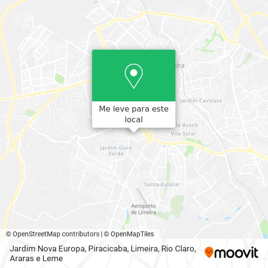 Jardim Nova Europa mapa