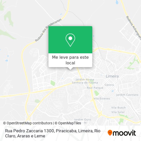 Rua Pedro Zaccaria 1300 mapa