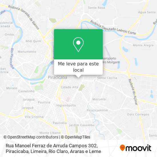 Rua Manoel Ferraz de Arruda Campos 302 mapa