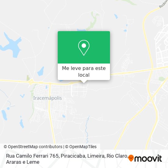 Rua Camilo Ferrari 765 mapa