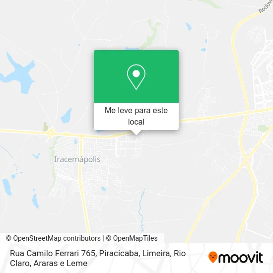 Rua Camilo Ferrari 765 mapa