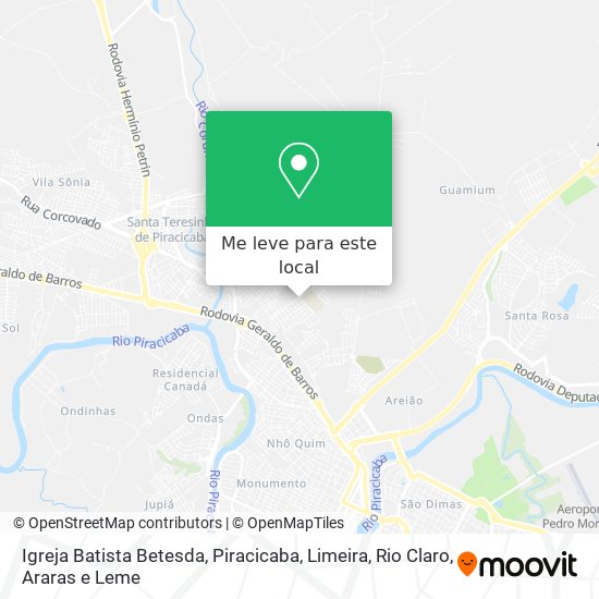 Igreja Batista Betesda mapa
