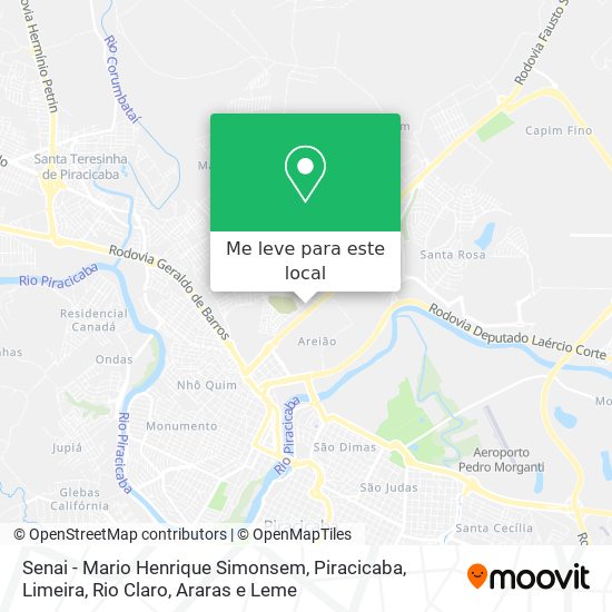 Senai - Mario Henrique Simonsem mapa