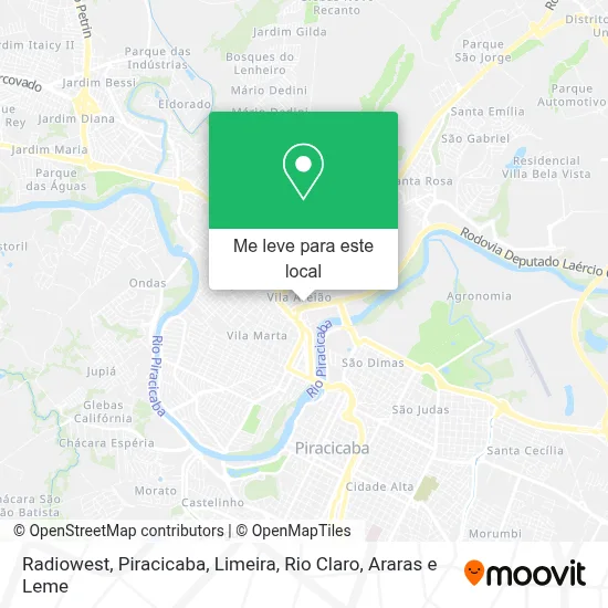 Radiowest mapa