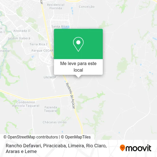 Rancho Defavari mapa